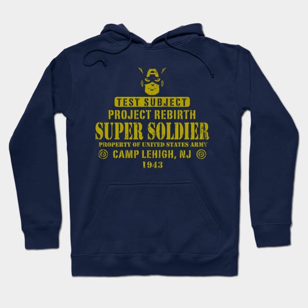 Test Subject Super Soldier Hoodie by Alema Art